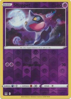 Pokemon Card - S&S: Lost Origin 072/196 - SHUPPET (reverse holo)