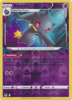 Pokemon Card - S&S: Lost Origin 073/196 - BANETTE (reverse holo)