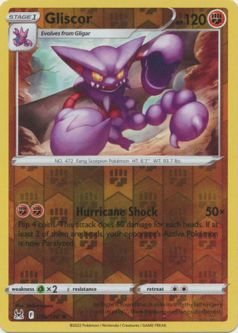 Pokemon Card - S&S: Lost Origin 096/196 - GLISCOR (reverse holo)