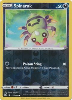 Pokemon Card - S&S: Lost Origin 112/196 - SPINARAK (reverse holo)