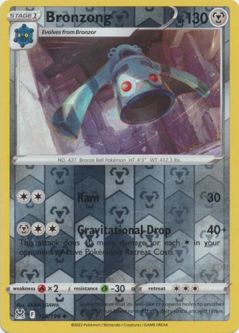 Pokemon Card - S&S: Lost Origin 126/196 - BRONZONG (reverse holo)
