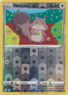 Pokemon Card - S&S: Lost Origin 150/196 - SKWOVET (reverse holo)