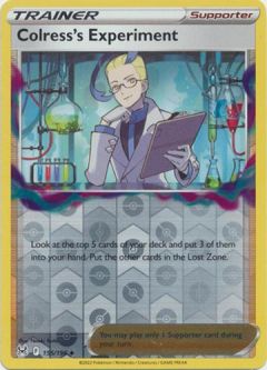 Pokemon Card - S&S: Lost Origin 155/196 - COLRESS'S EXPERIMENT (reverse holo)