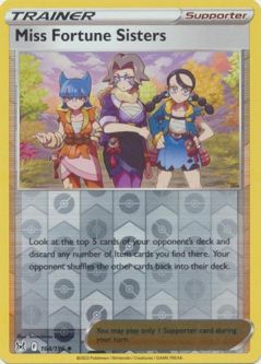 Pokemon Card - S&S: Lost Origin 164/196 - MISS FORTUNE SISTERS (reverse holo)