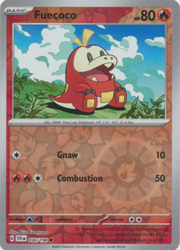 Pokemon Card - Scarlet & Violet 036/198 - FUECOCO (reverse holo)