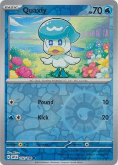 Pokemon Card - Scarlet & Violet 052/198 - QUAXLY (reverse holo)