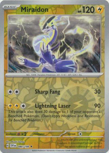 miraidon pokemon card holo Miraidon ex - 244/198 - Scarlet & Violet