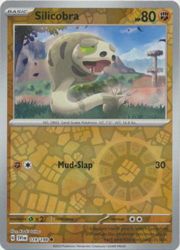 silicobra pokemon card TCG - s4a - 269/190 (S) Fighting Colorless Sand Attack During your opponents next turn Silicobra C 046/078 1 (Used)