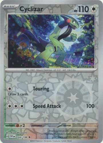Pokemon Card - Scarlet & Violet 164/198 - CYCLIZAR (reverse