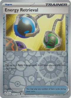 Pokemon Card - Scarlet & Violet 171/198 - ENERGY RETRIEVAL (reverse holo)