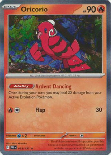 Pokemon Card - S&V: Paldea Evolved 033/193 - ORICORIO (holo-foil):  BBToyStore.com - Toys, Plush, Trading Cards, Action Figures & Games online  retail store shop sale