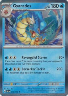 Pokemon Card - S&V: Paldea Evolved 043/193 - GYARADOS (holo-foil)