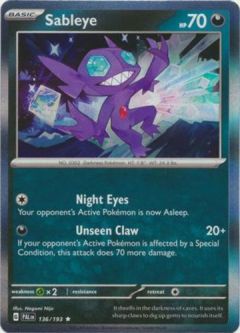 Pokemon Card - S&V: Paldea Evolved 136/193 - SABLEYE (holo-foil)