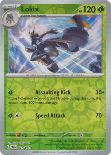 Pokemon Card - S&V: Paldea Evolved 021/193 - LOKIX (reverse holo) Pokemon Card - S&V: Paldea Evolved 021/193 - LOKIX (reverse holo)