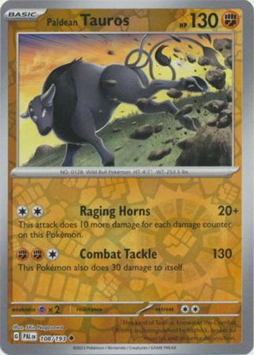 paldean tauros pokemon card value Mega Evolution main image 1