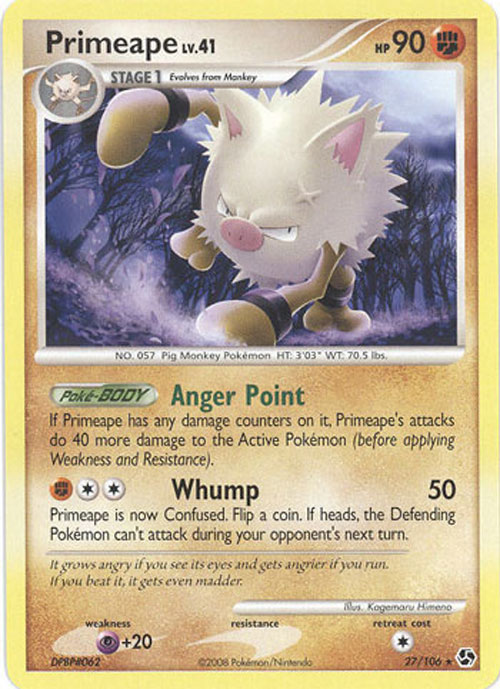 pokemon primeape card Reverse Holo U 057/165 SV2a 151 Japanese Pokemon Card Japanese Pokemon Card [USED]  SelectAnime Pummel Flip a coin Primeape | Scarlet & Violet