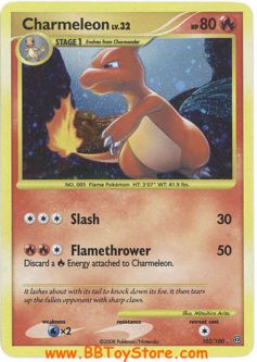 Pokemon Card - Stormfront 102/100 - CHARMELEON (holo-foil)