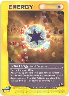 Pokemon Card - Skyridge 144/144 - RETRO ENERGY (uncommon)
