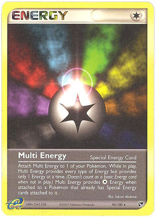 Pokemon Card - Sandstorm 93/100 - MULTI ENERGY (rare)