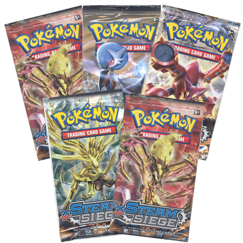 Pokemon Cards - XY Steam Siege - Booster Packs (5 Pack Lot)