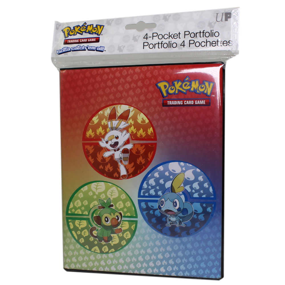 Ultra Pro Pokemon Supplies - 4 Pocket Portfolio Album - GALAR STARTERS (Holds 80 Cards)