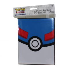 Ultra Pro Pokemon Supplies - 4 Pocket Portfolio Album - GREAT BALL (Holds 80 Cards)