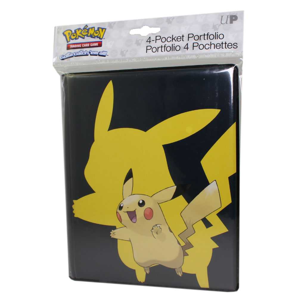 Ultra Pro Pokemon TCG - 4 Pocket Portfolio Album - PIKACHU (Holds 80 Cards)