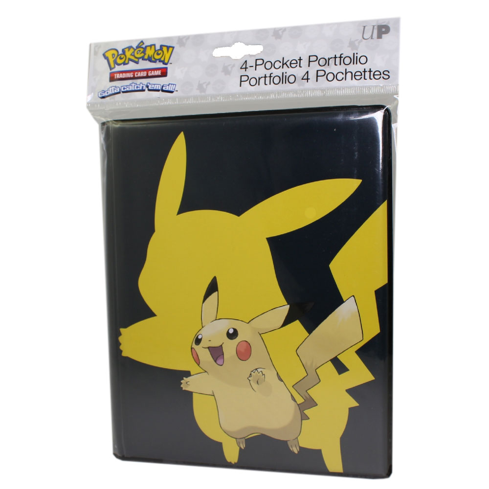 Ultra Pro Pokemon Supplies - 4 Pocket Portfolio Album - PIKACHU (Holds 80 Cards)