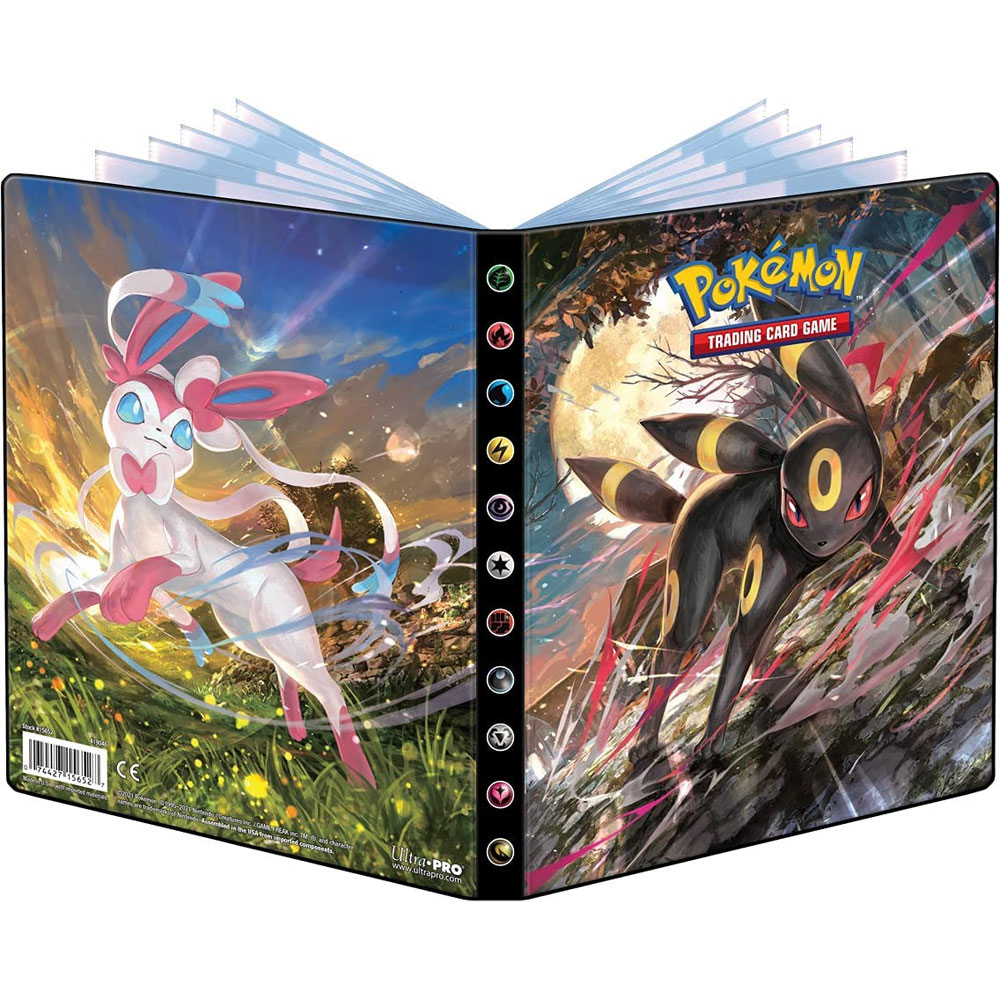 Ultra Pro Pokemon Supplies - 4 Pocket Portfolio - UMBREON & SYLVEON (Holds 80 Cards & 4 Oversize)