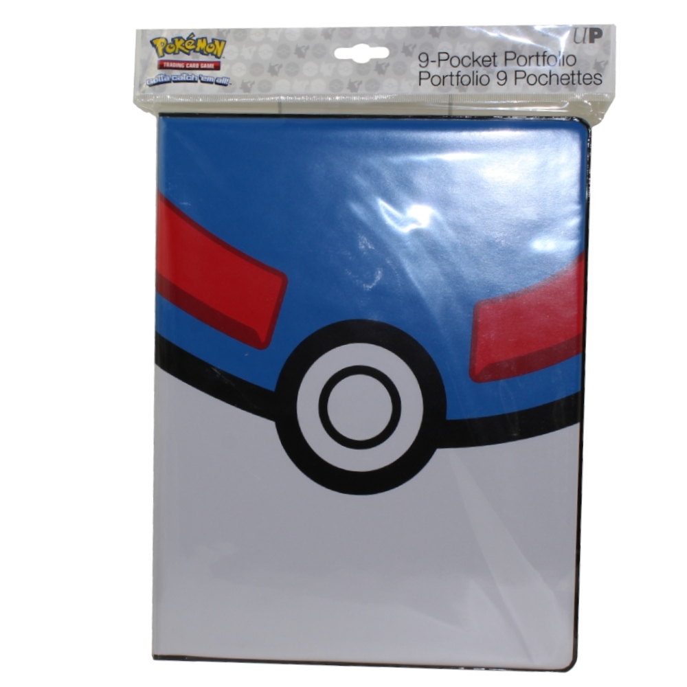 Ultra Pro Pokemon Supplies - 9 Pocket Portfolio Album - GREAT BALL (Holds 180 Cards)