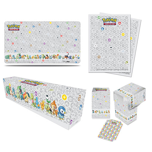 Ultra Pro Pokemon Supplies - 1ST PARTNER ACCESSORY BUNDLE (Storage Box, Sleeves, Playmat, Deck Box)