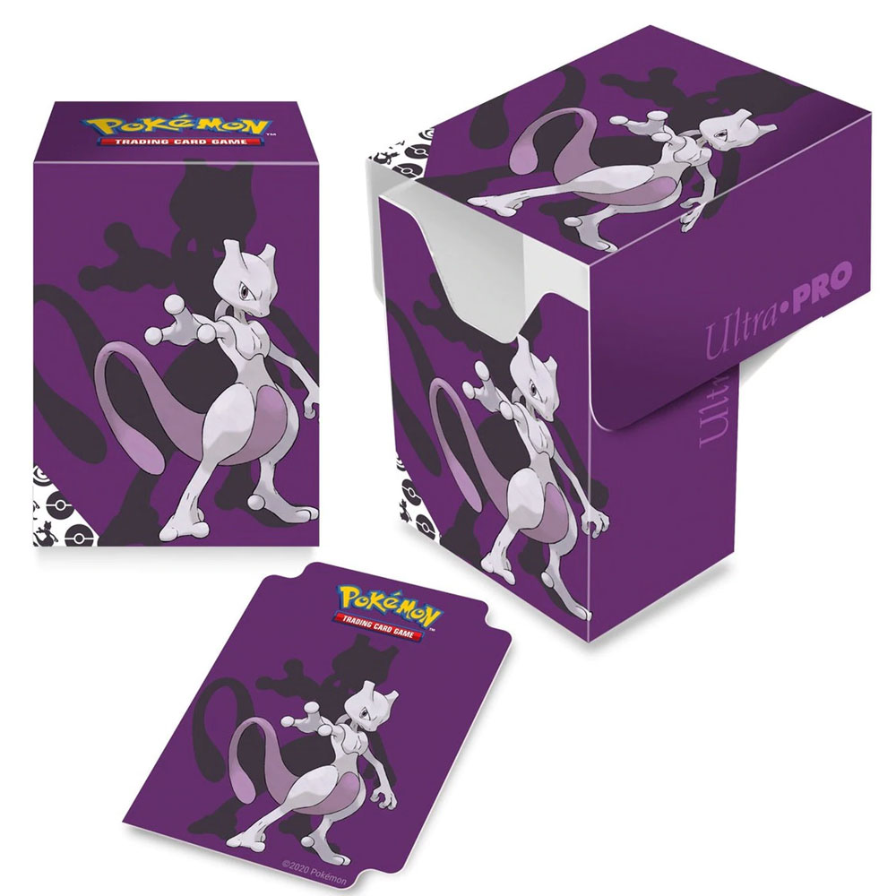 Pokémon Ultra Pro Deck Box Premium 100 Gris/Violet Mewtwo