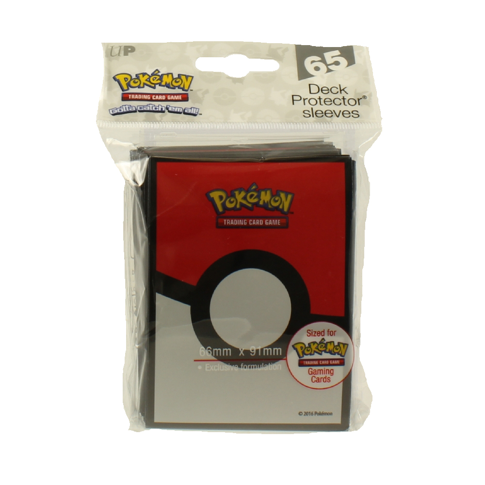 Ultra Pro Pokemon Supplies - Deck Protector Sleeves - POKE BALL (65 Sleeves)
