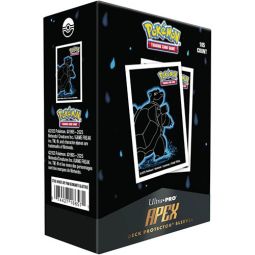 Ultra Pro Pokemon Supplies - APEX Neon Kanto Deck Protector Sleeves - BLASTOISE [105 Sleeves]