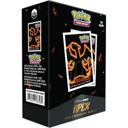 Ultra Pro Pokemon Supplies - APEX Neon Kanto Deck Protector Sleeves - CHARIZARD [105 Sleeves]