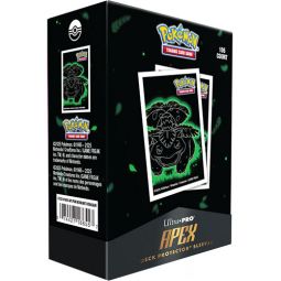 Ultra Pro Pokemon Supplies - APEX Neon Kanto Deck Protector Sleeves - VENUSAUR [105 Sleeves]
