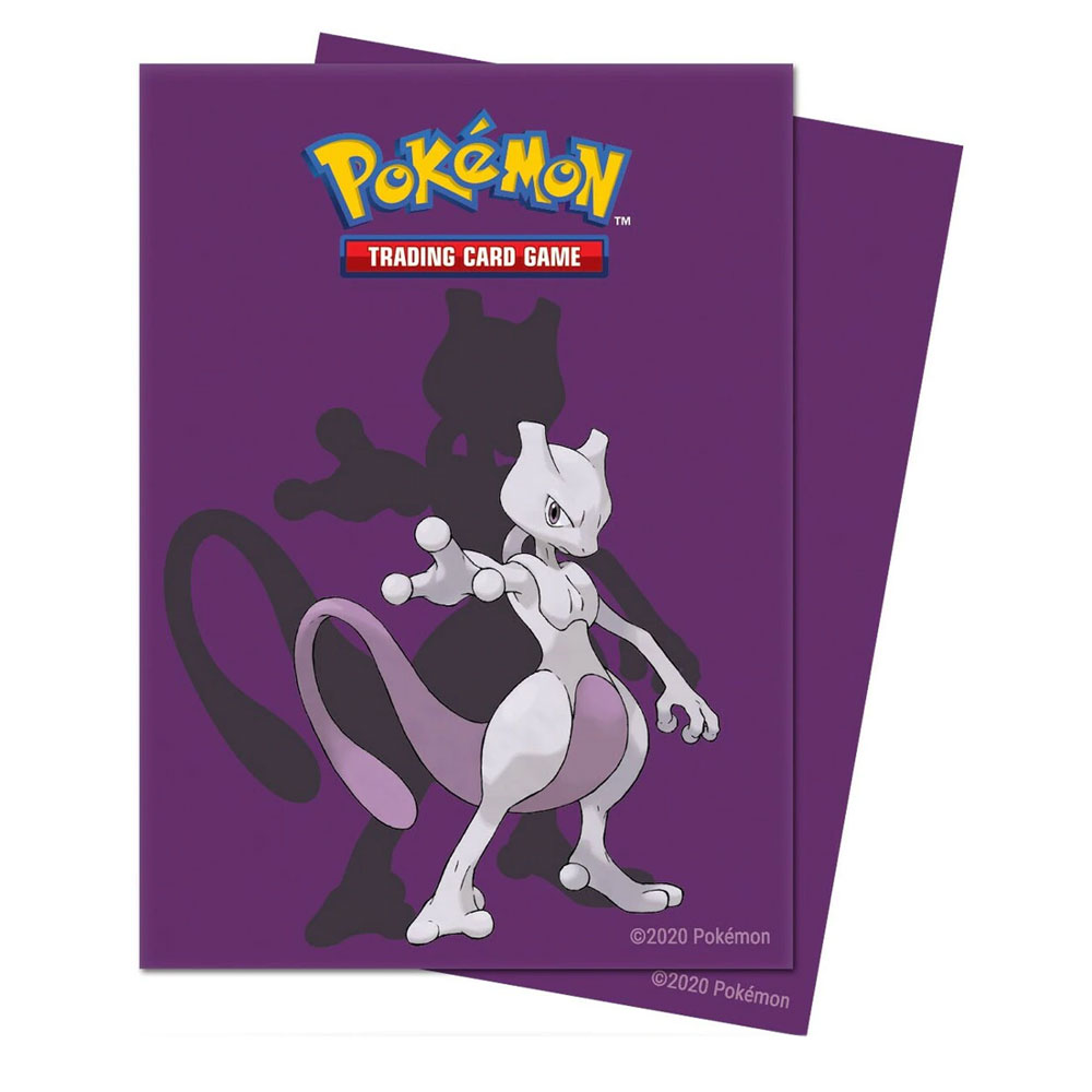 Pokemon Card Supplies - Deck Protector Sleeves - MEWTWO (65 Sleeves)
