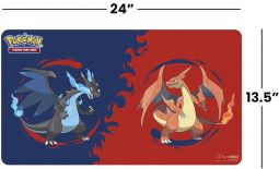 Ultra Pro Pokemon Supplies - Playmat - MEGA CHARIZARD X & Y (24 x 13.5 inches)