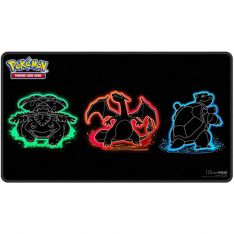 Ultra Pro Pokemon - Foil Playmat - NEON KANTO [Blastoise, Charizard & Venusaur](24 x 13.5 inches)