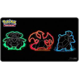 Ultra Pro Pokemon - Foil Playmat - NEON KANTO [Blastoise, Charizard & Venusaur](24 x 13.5 inches)