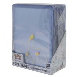 Ultra Pro Pokemon Supplies - Top Loaders and Penny Sleeves - PIKACHU [25 Pack]