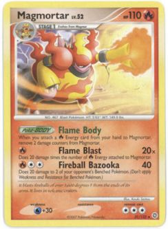 Pokemon Card - Secret Wonders 31/132 - MAGMORTAR Lv.52 (rare)
