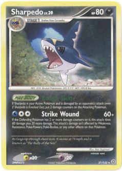 Pokemon Card - Secret Wonders 37/132 - SHARPEDO Lv.39 (rare)