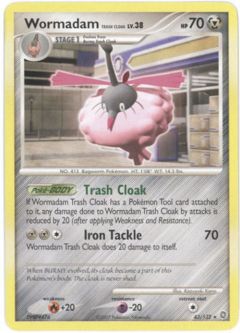 Pokemon Card - D&P: Secret Wonders 43/132 - WORMADAM (Trash Cloak) Lv.38 (rare)