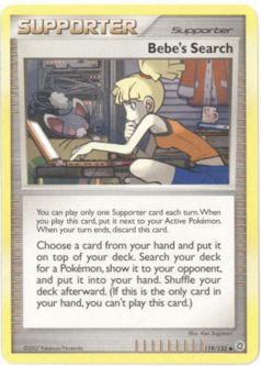 Pokemon Card - D&P: Secret Wonders 119/132 - BEBE'S SEARCH (uncommon)