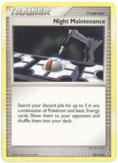 Pokemon Card - D&P: Secret Wonders 120/132 - NIGHT MAINTENANCE (uncommon)