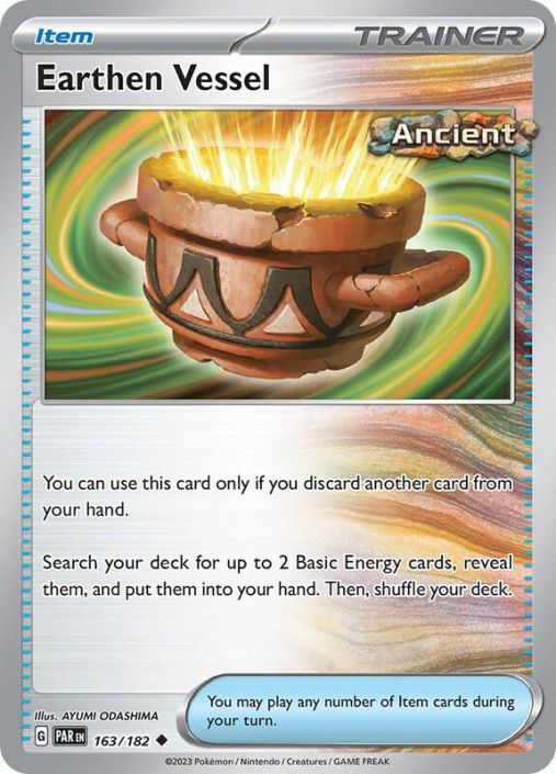 Pokemon Card - S&V: Paradox Rift 163/182 - EARTHEN VESSEL (reverse holo)