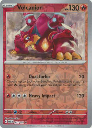 Pokemon Card S&V: Paradox Rift 022/182 VOLCANION (reverse holo