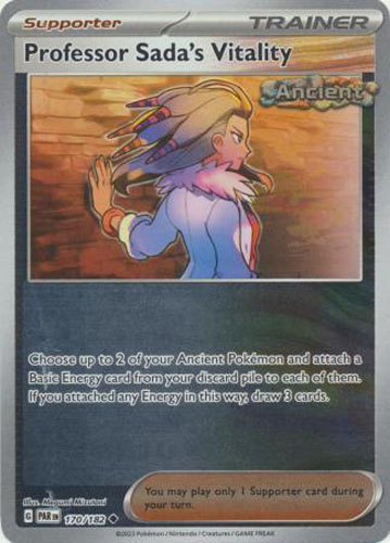 Pokemon Card - S&V: Paradox Rift 170/182 - PROFESSOR SADA'S VITALITY (reverse holo): BBToyStore.com - Toys, Plush, Trading Cards, Action Figures & Games online retail store shop sale Pokemon Card - S&V: Paradox Rift 170/182 - PROFESSOR SADA'S VITALITY (reverse holo): BBToyStore.com - Toys, Plush, Trading Cards, Action Figures & Games online retail store shop sale