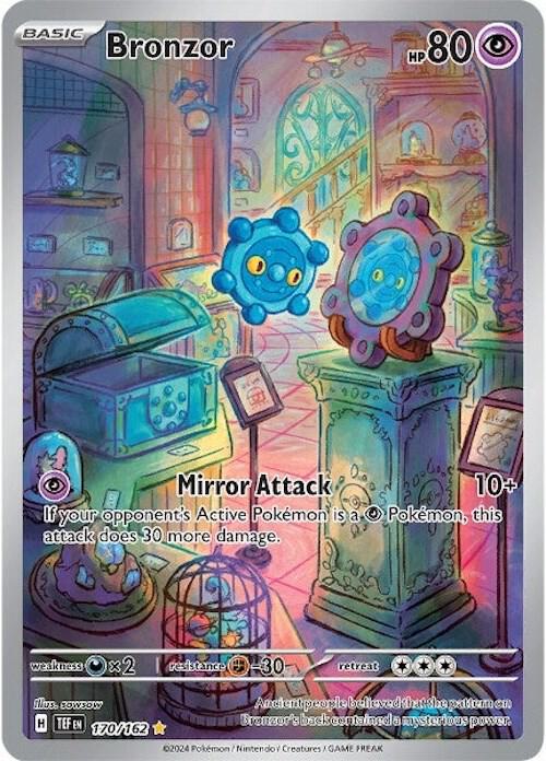 Pokemon Card - S&V: Temporal Forces 170/162 - BRONZOR (Illustration Rare)